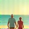 Retirement Planning Icon - Couple on a Beach